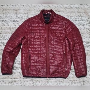 Tommy Hilfiger Men's Maroon Puffer Jacket